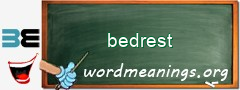 WordMeaning blackboard for bedrest